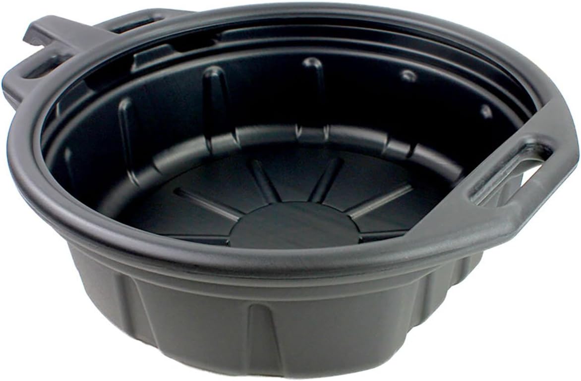 Black 2 Gallon Portable Oil Drain Pan J395