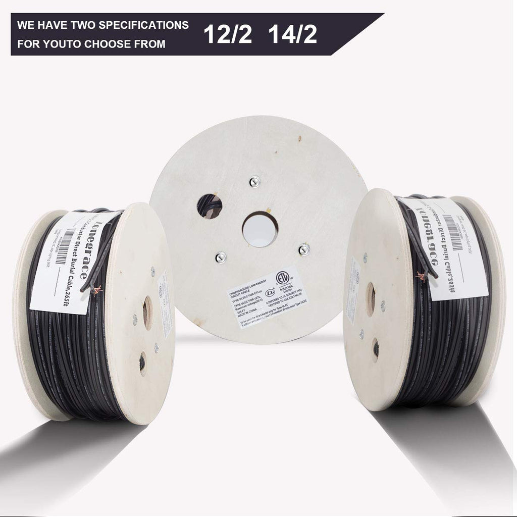 12AWG 2-Conductor Direct Burial Wire, 265ft J221
