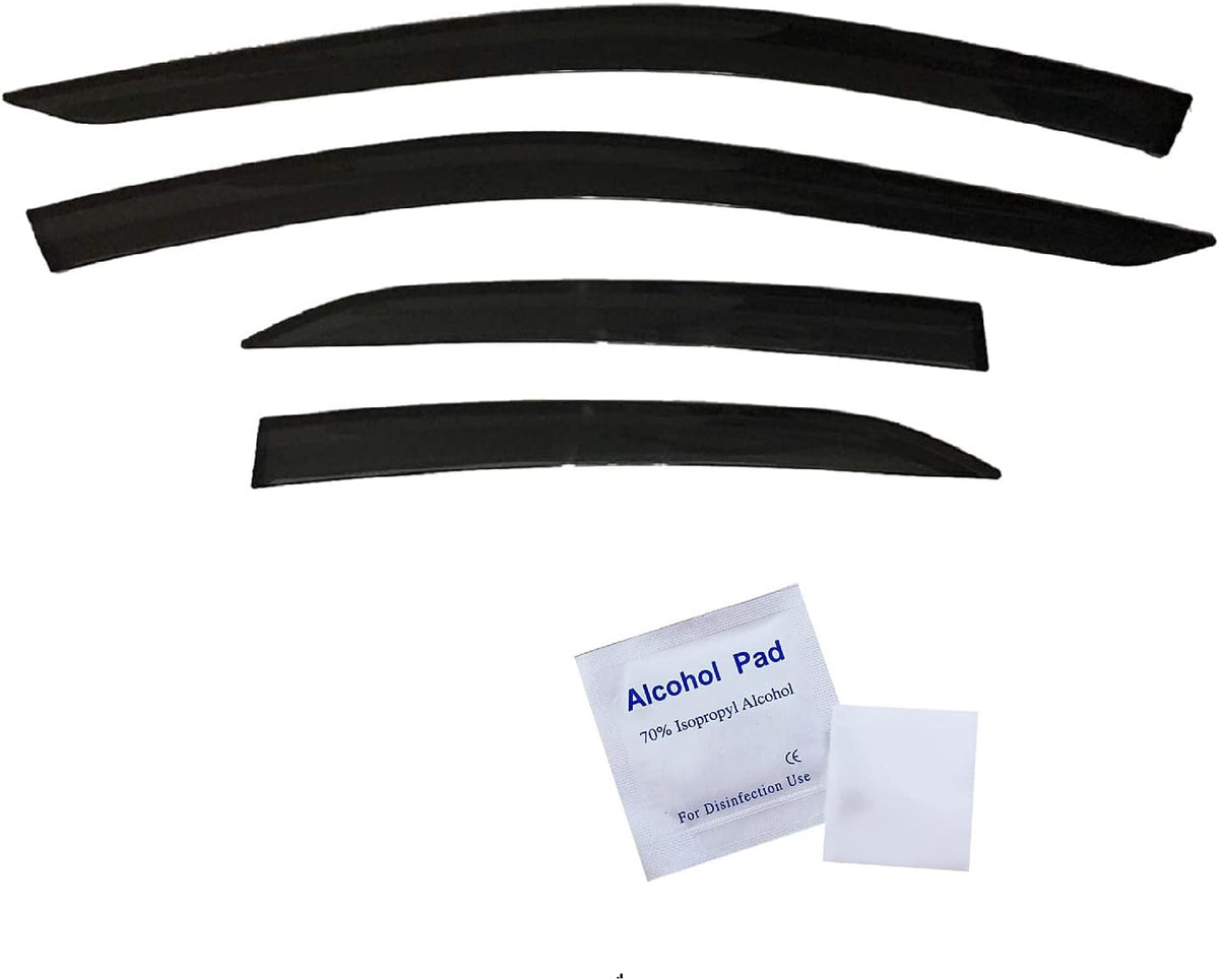 Dark Tinted Side Window Visor Deflectors Pack of 2 P491