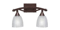 Two Light Bath Bar Bronze Finish with Clear Glass H964554