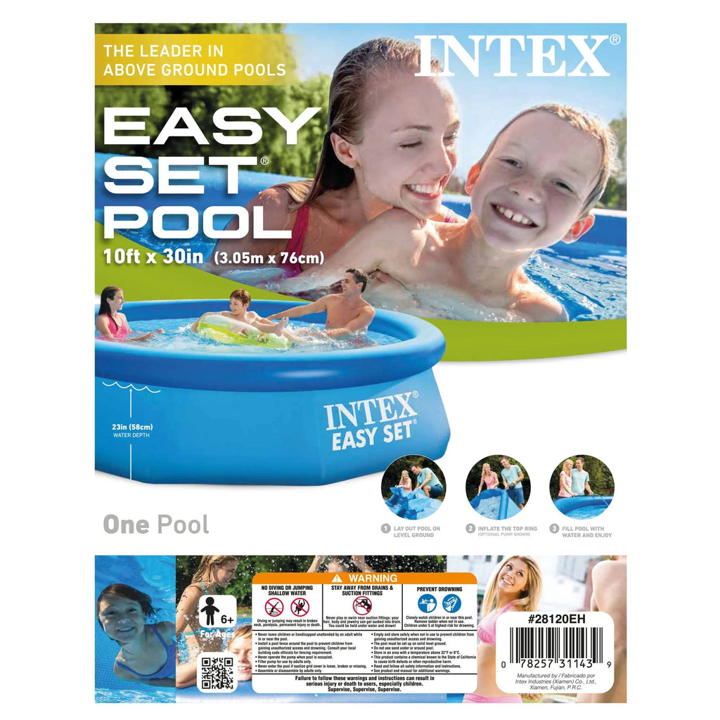 10 Ft x 30 In Inflatable Round Swimming Pool X5050