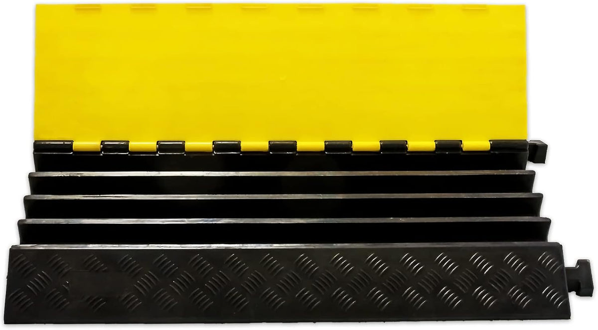 Cable Protector Ramp Pack of 2 PVC Rubber Heavy Duty 55000lbs Capacity M923