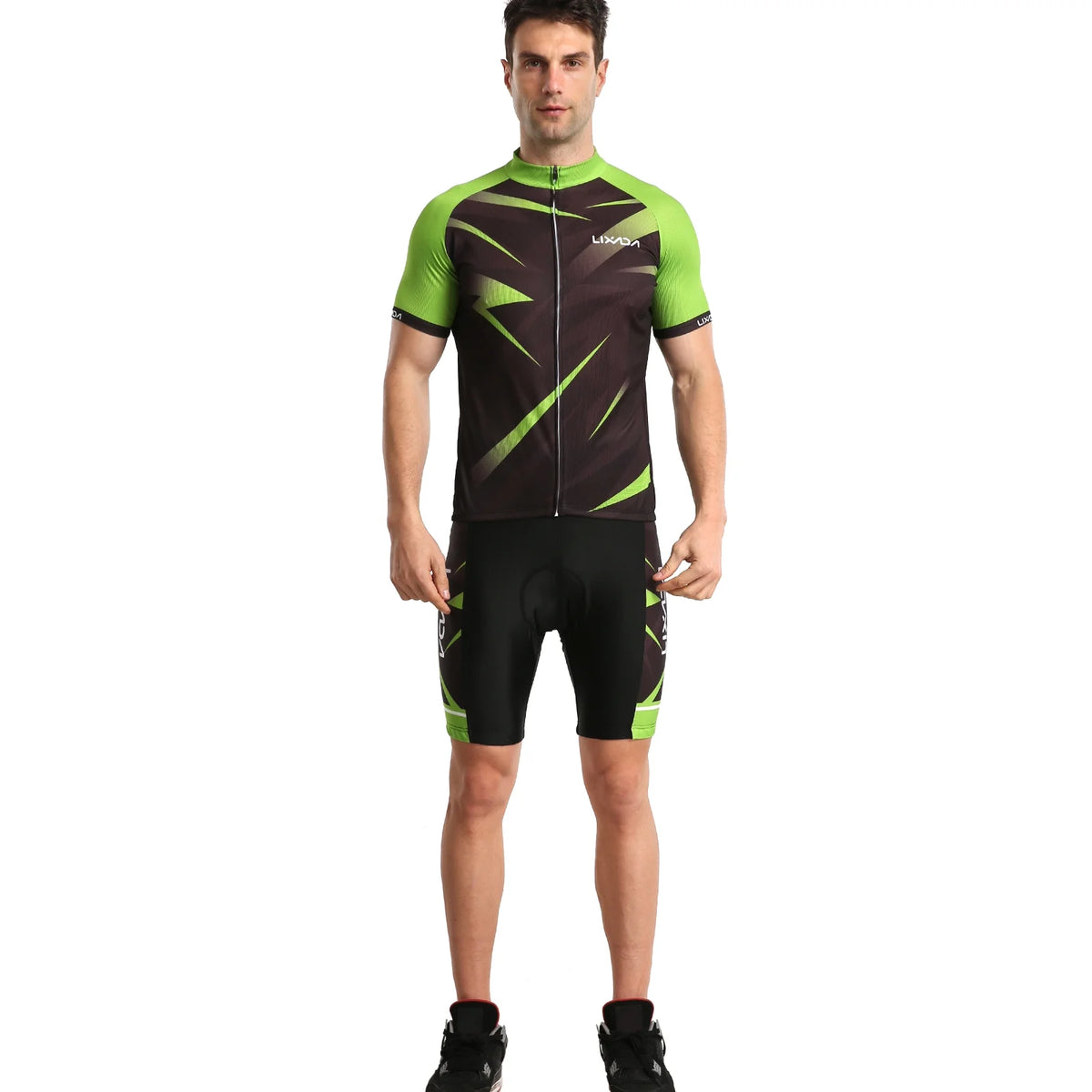 Breathable Cycling Jersey Short Sleeve Bike Shirt Padded Shorts MTB Suit Z482