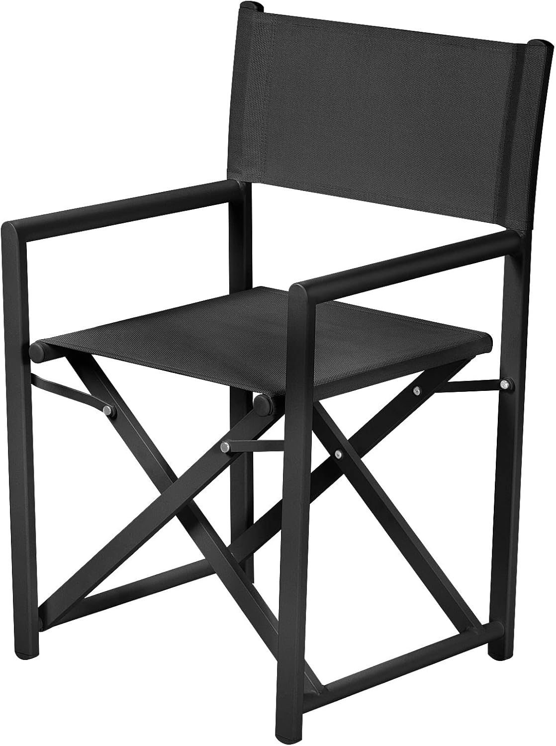 White Aluminium Portable Folding Directors Chair S25508