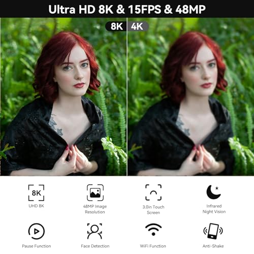 8K Camcorder 48MP UHD Video Camera I351971