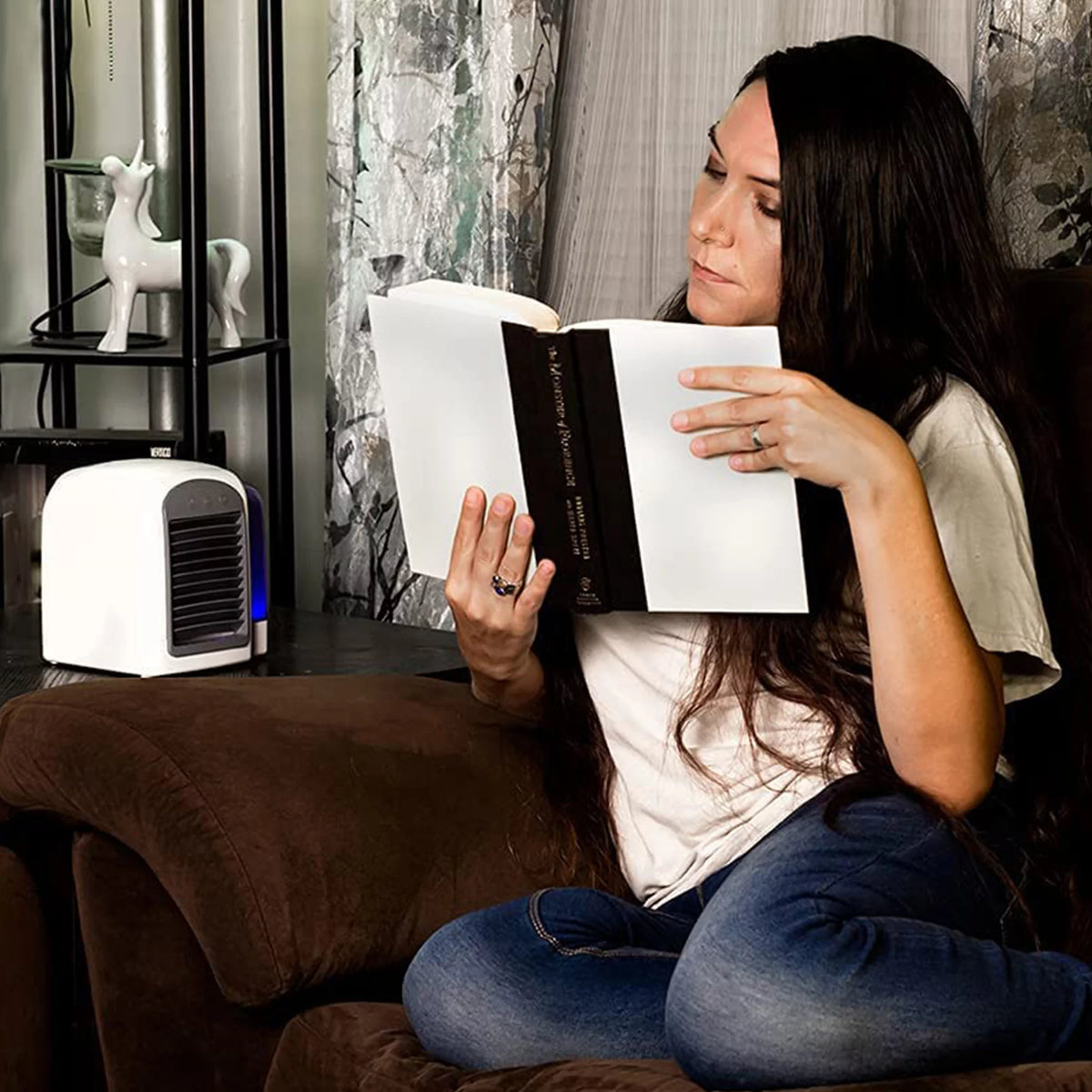 Portable Cordless Air Conditioner Humidifier with 3 Speeds 2-Pack W58291