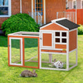 2-Story Wooden Rabbit Hutch O156