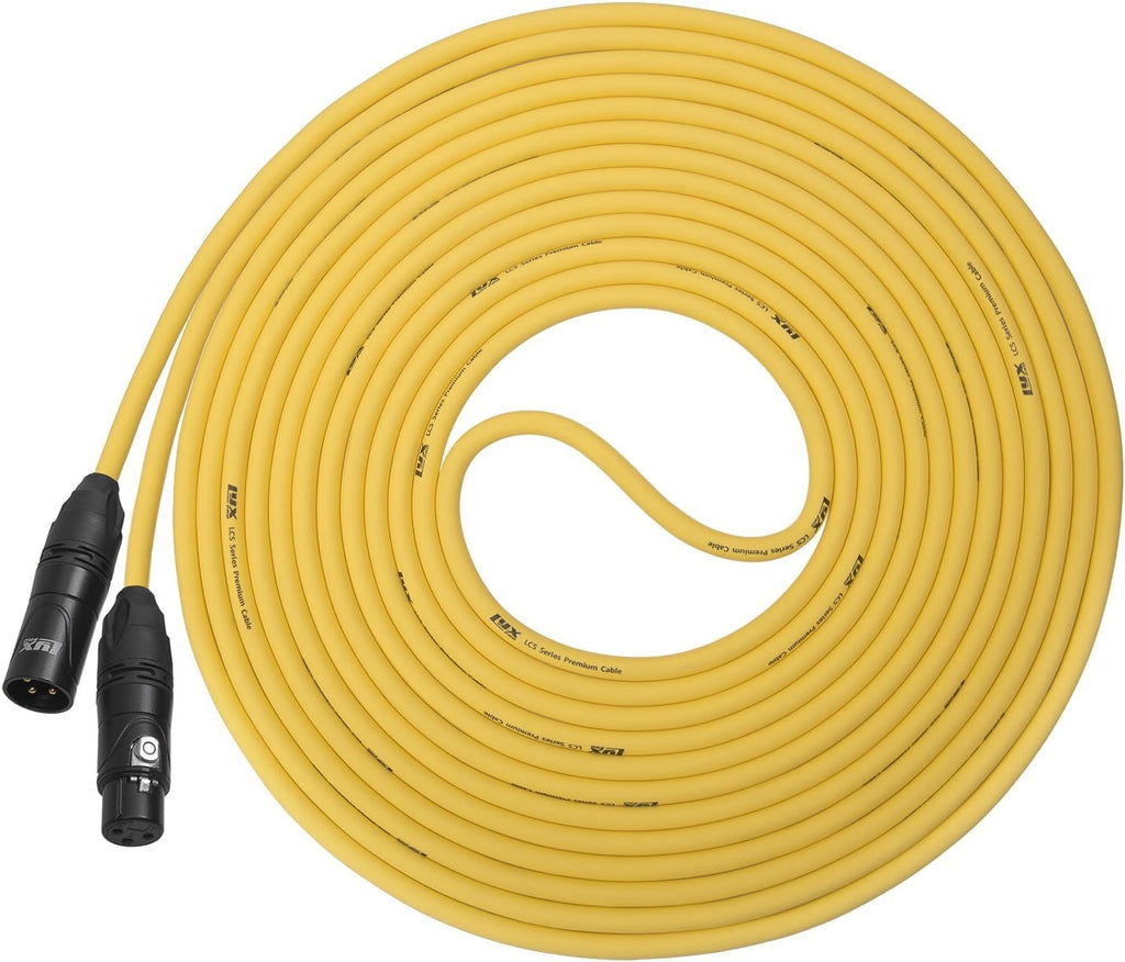 100 Feet XLR Microphone Cable Balanced Male to Female 3 Pin Mic Cord Green Pack of 2 D1615