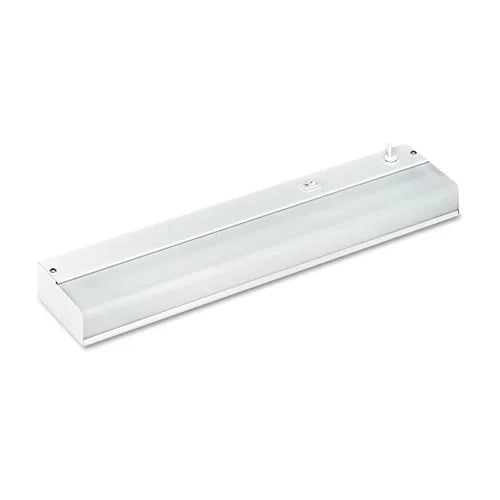 Under-Cabinet Fluorescent Fixture, Steel, White, Bundle of 2 Q16230