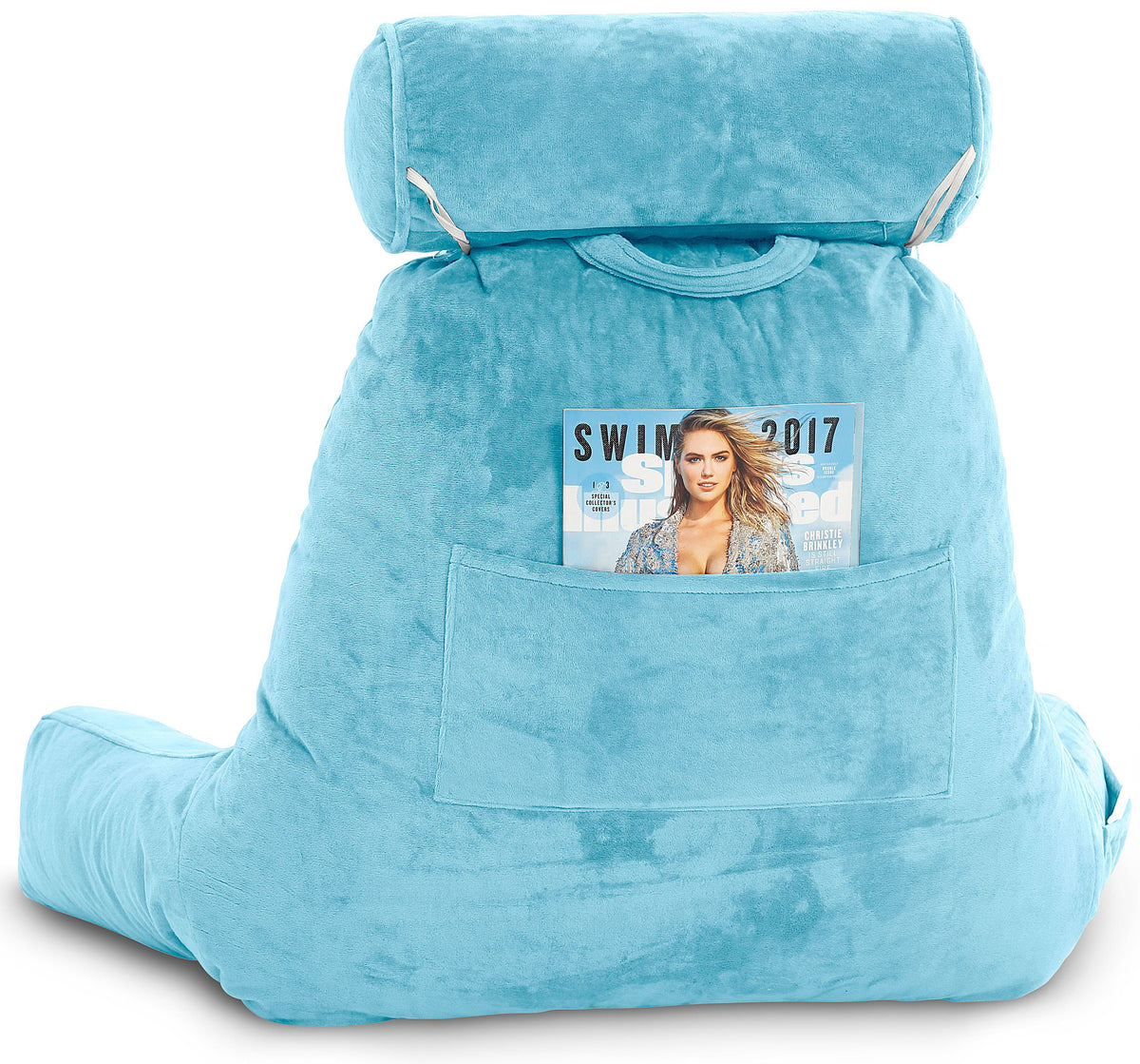 Carolina Blue Bed Rest Pillow with Arms C812