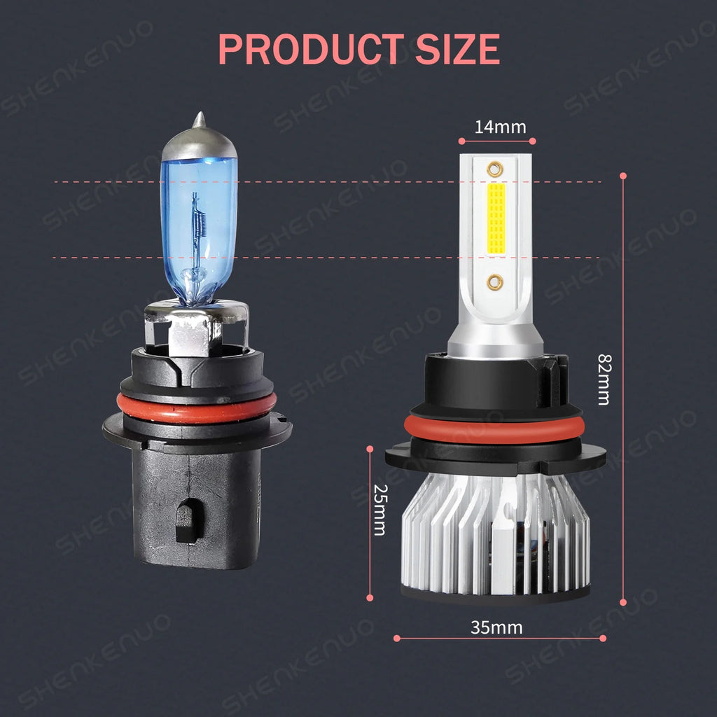 9007+H11 LED Headlight Fog Light Bulbs D3289