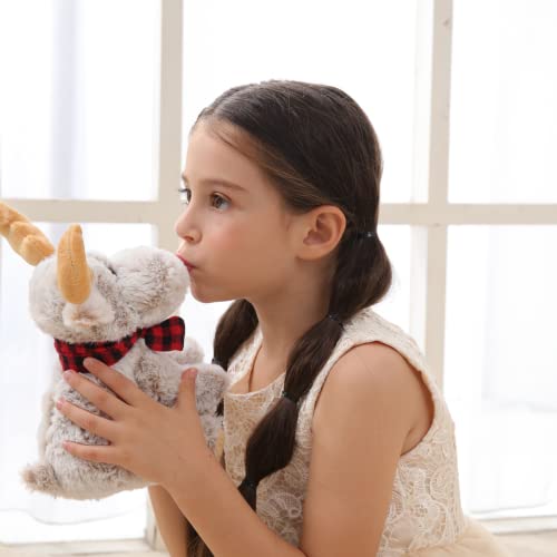 Gray Moose Plush Stuffed Animal H313