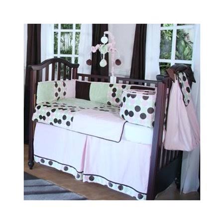Pink 4 Piece Crib Bedding Set V35010