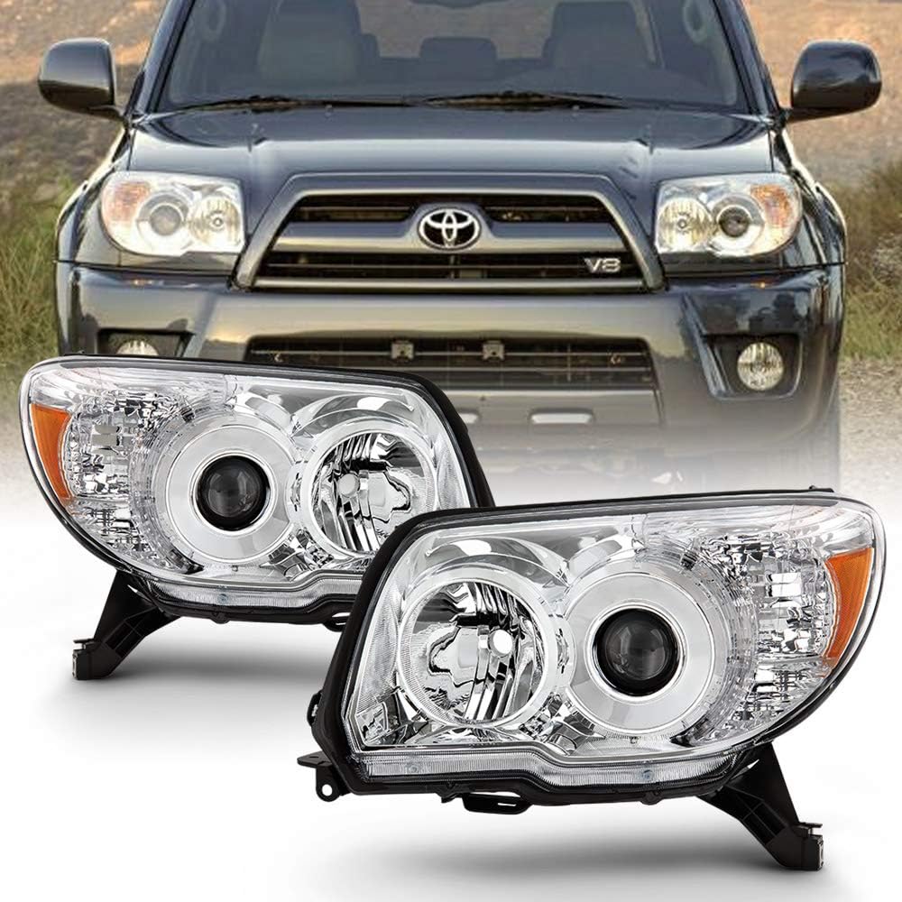 Chrome Housing Projector Headlights Set X649