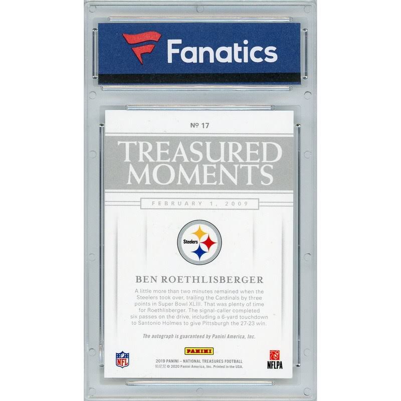 Autographed Pittsburgh Steelers Card E808