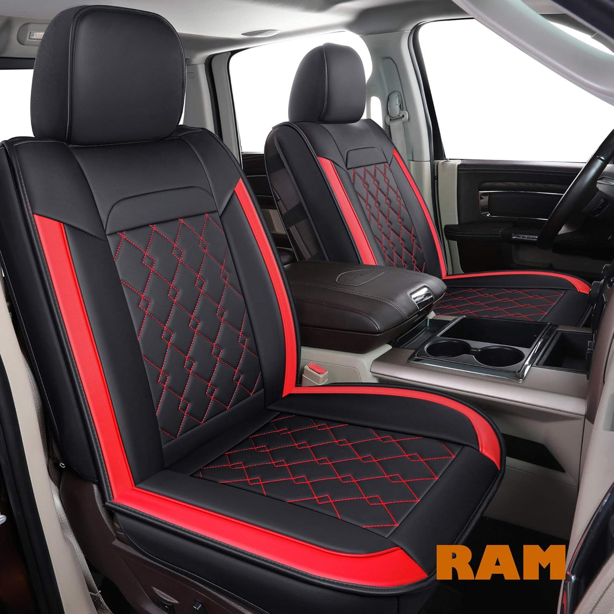 Ram Seat Covers with Center Console Cover (Black) B5321