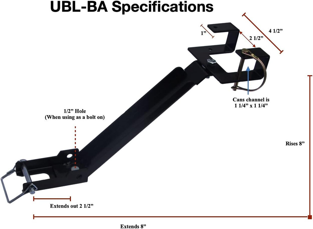 Single Can Ball or Bolt Mounted Hook A5677