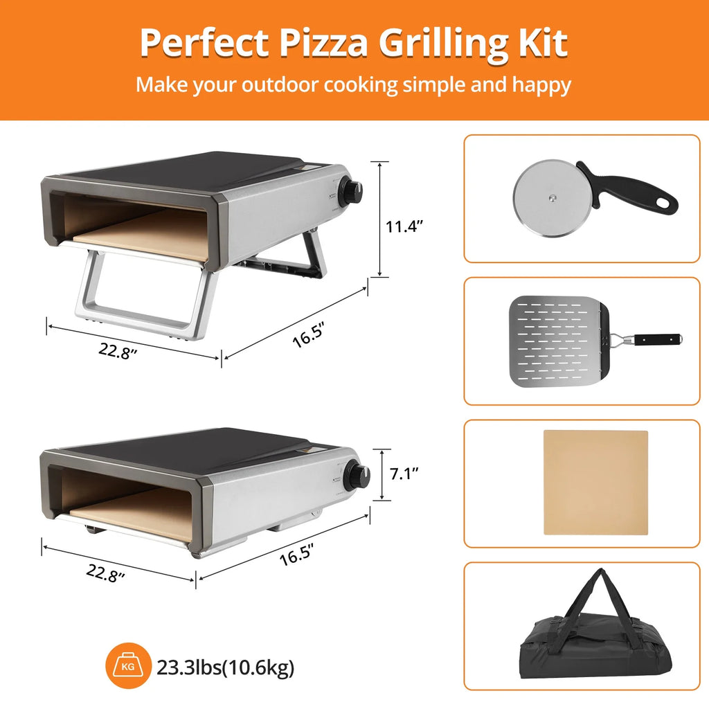 Portable Propane Gas Outdoor Pizza Oven E475