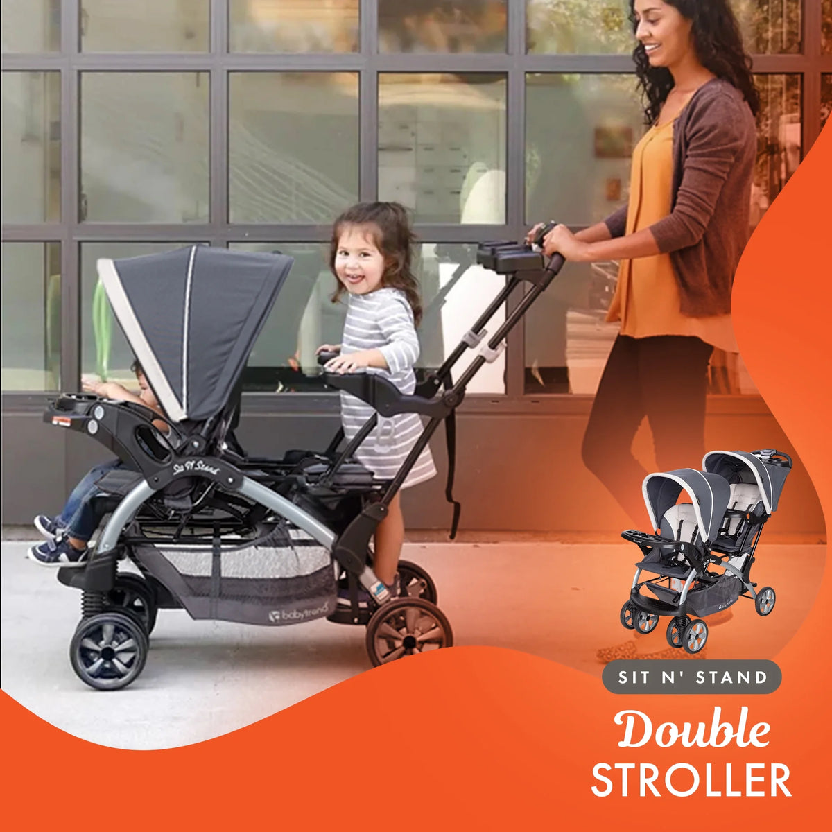 Magnolia Double Baby Stroller and Single Car Seat P490108