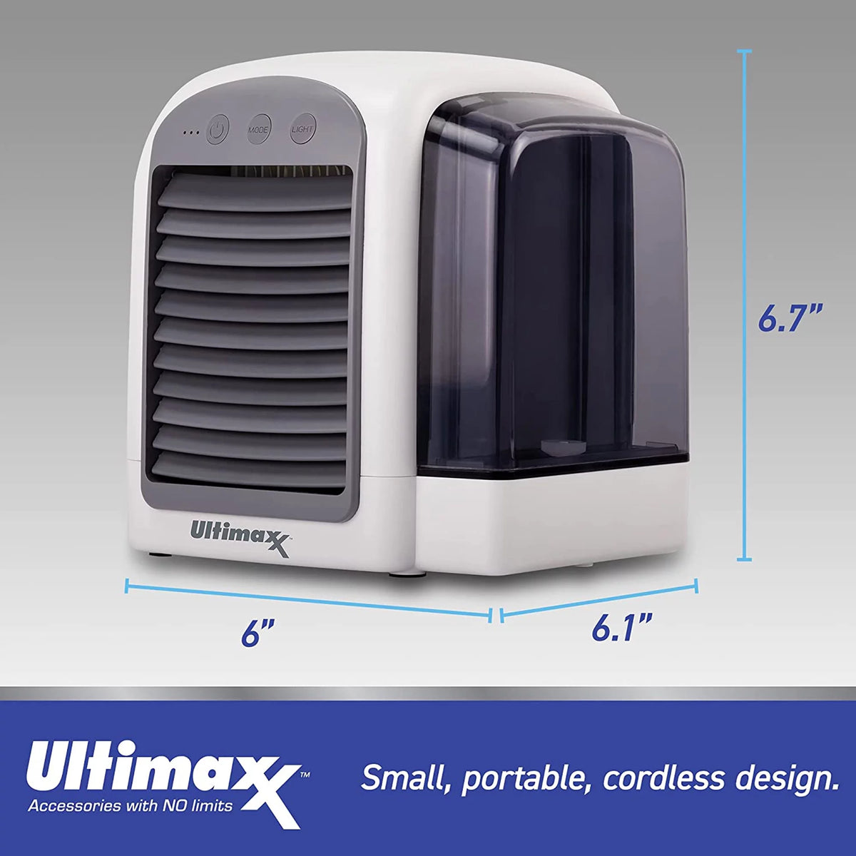 Portable Cordless Air Conditioner Humidifier with 3 Speeds 2-Pack W58291