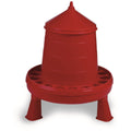 Red Plastic Poultry Feeder 17.6 lbs I500