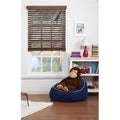 Cordless Faux Wood Blind Dark Oak 70.5 x 48 in. F153225