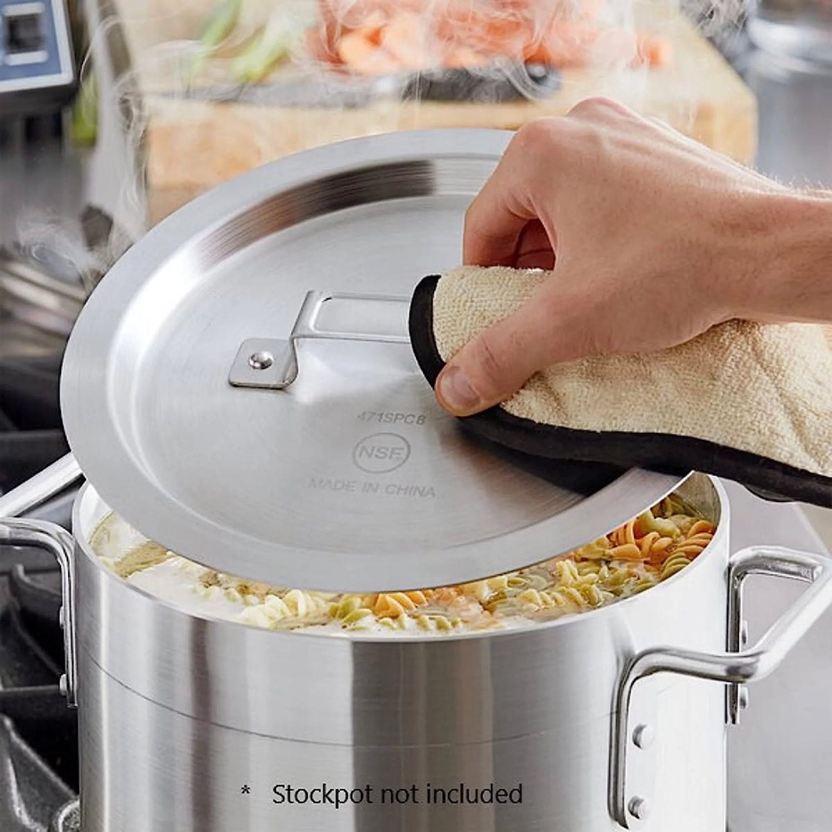 8 qt. Aluminum Stock Pot Lid T31779