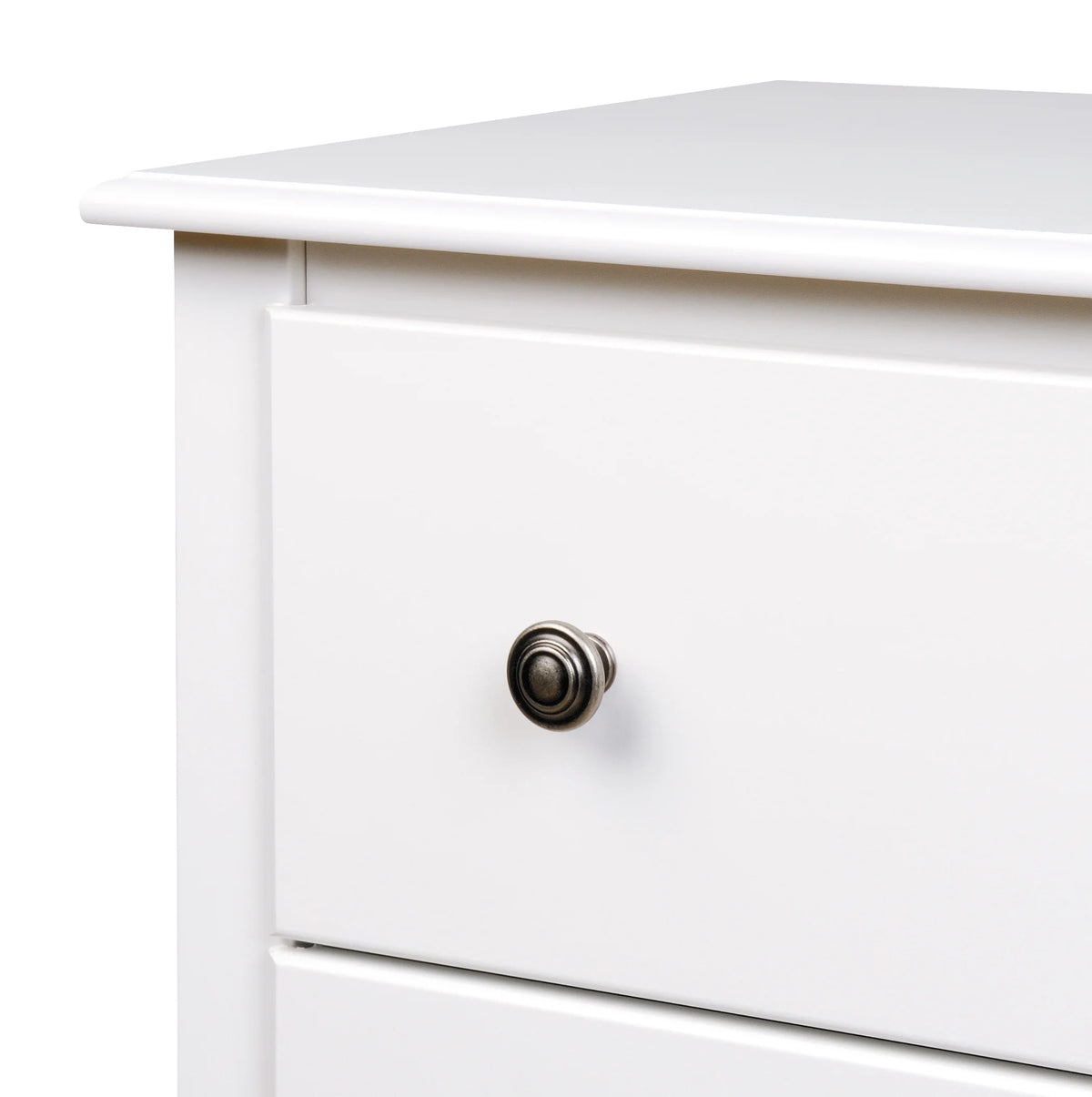 White 2 Drawer Nightstand N218