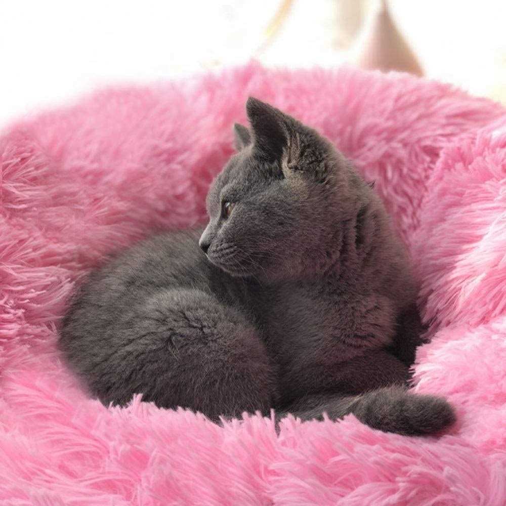 Soft Plush Round Pet Bed Q594