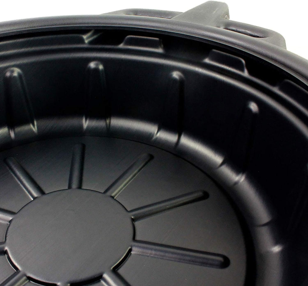 Black 2 Gallon Portable Oil Drain Pan J395