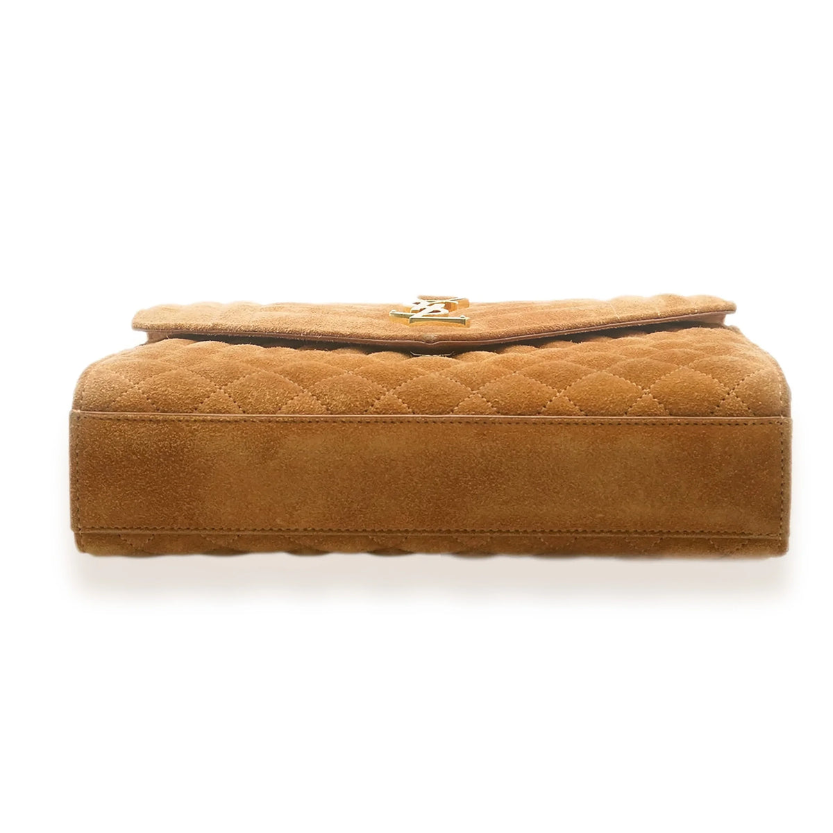 Brown Suede Quilted Chain Bag L452108