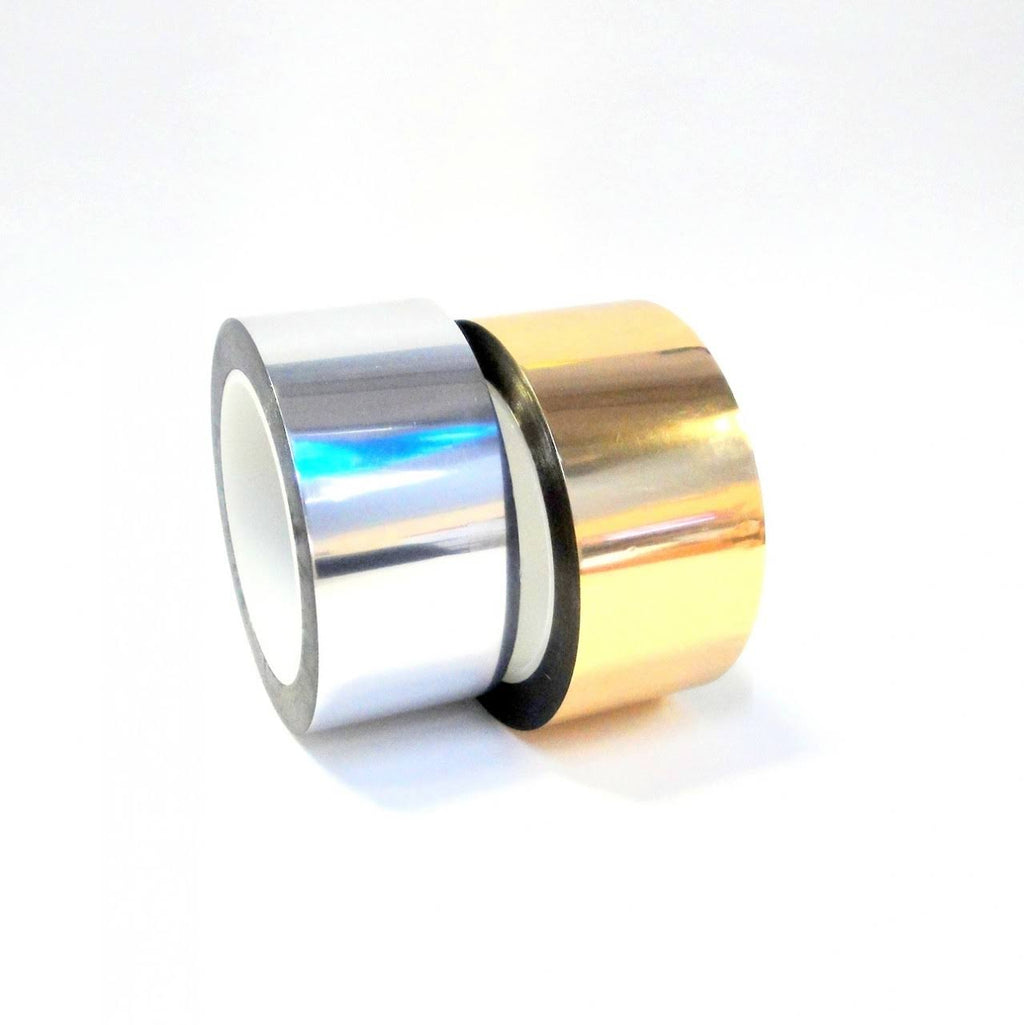 6 inch Metalized Polyester Film Tapes Gold [8 Rolls] J843