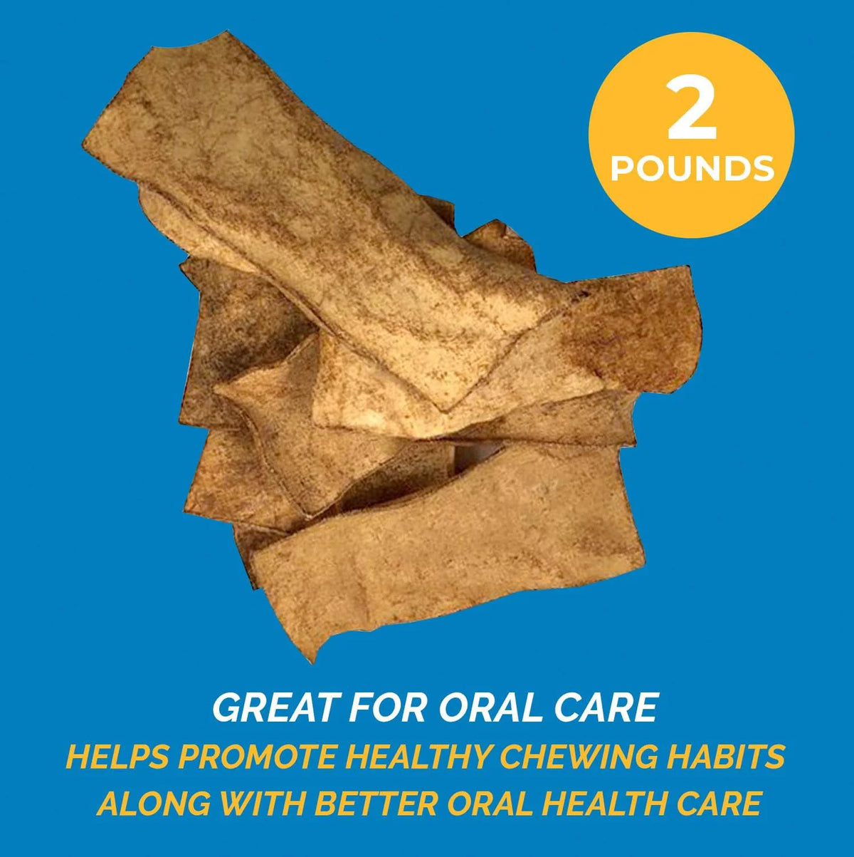 Smoked Flavor Rawhide Chips Dog Chews 2 Pounds R965