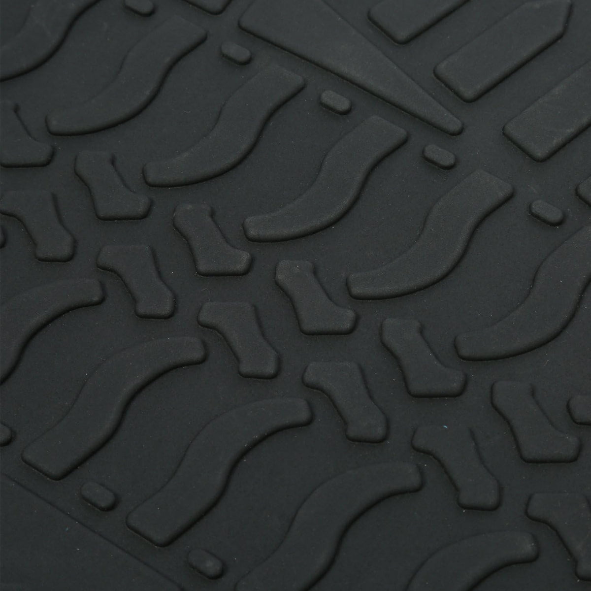 Black Rubber Floor Mat for Jeep Wrangler 4-Door 3-Piece X975070