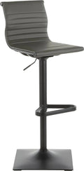 Black Metal Grey PU Barstool M84435