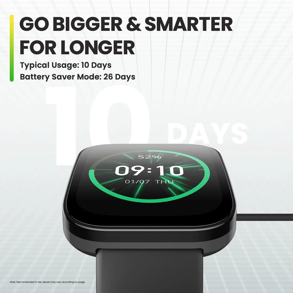 Soft Black Smart Watch with Ultra Large Screen & Bluetooth Calling P484
