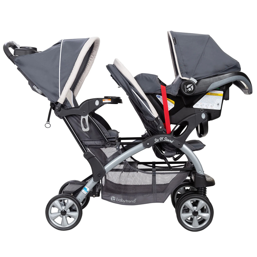 Magnolia Double Baby Stroller and Single Car Seat P490108