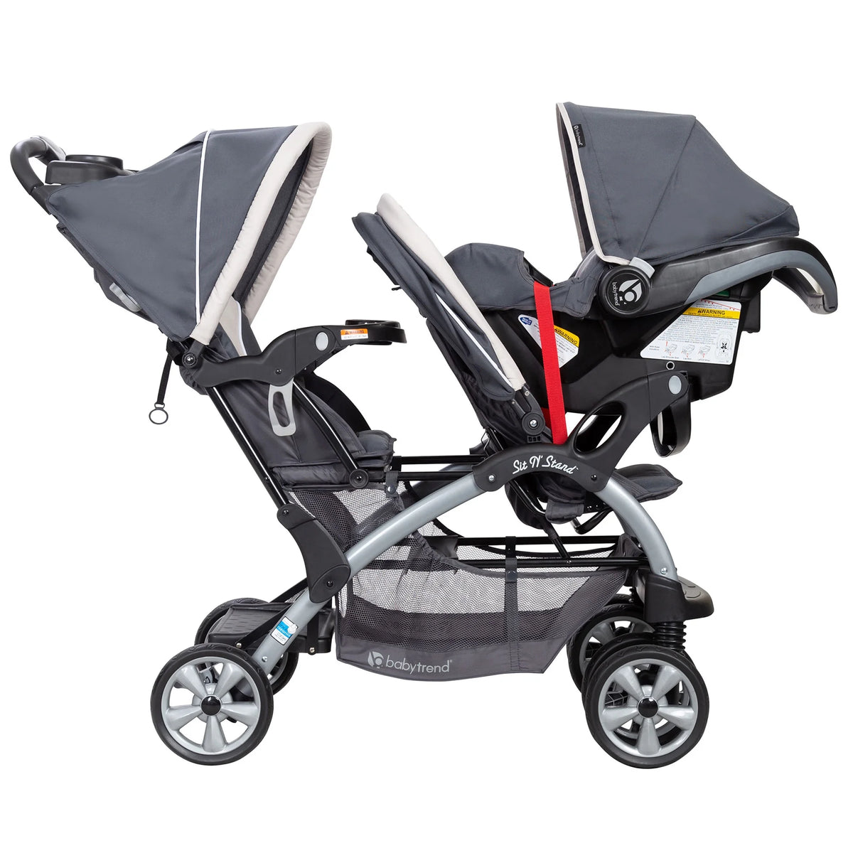 Magnolia Double Baby Stroller and Single Car Seat P490108