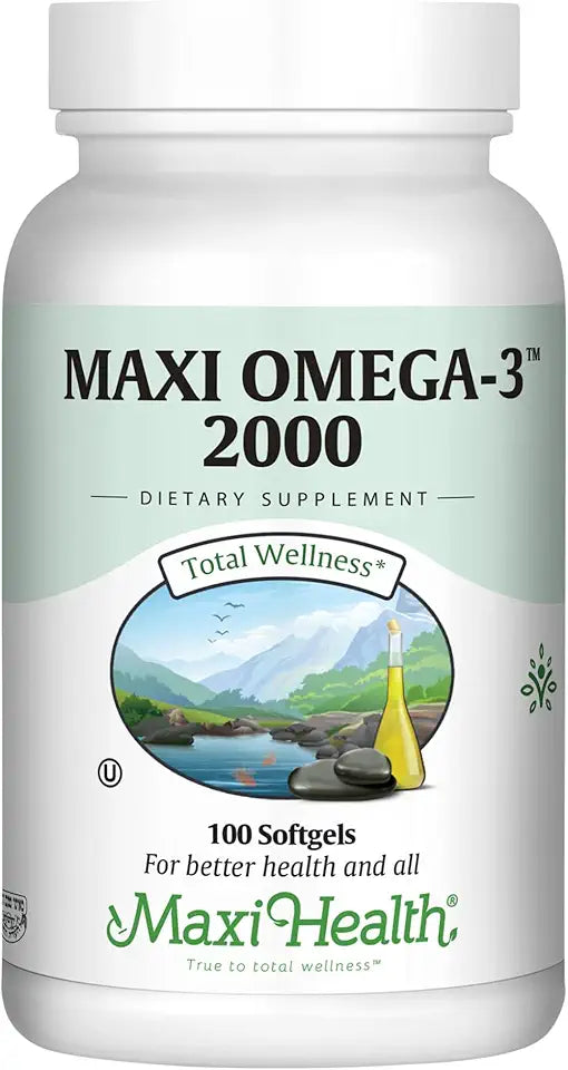 Triple Strength 2000 mg Omega 3 Fish Oil Softgels with EPA and DHA F204