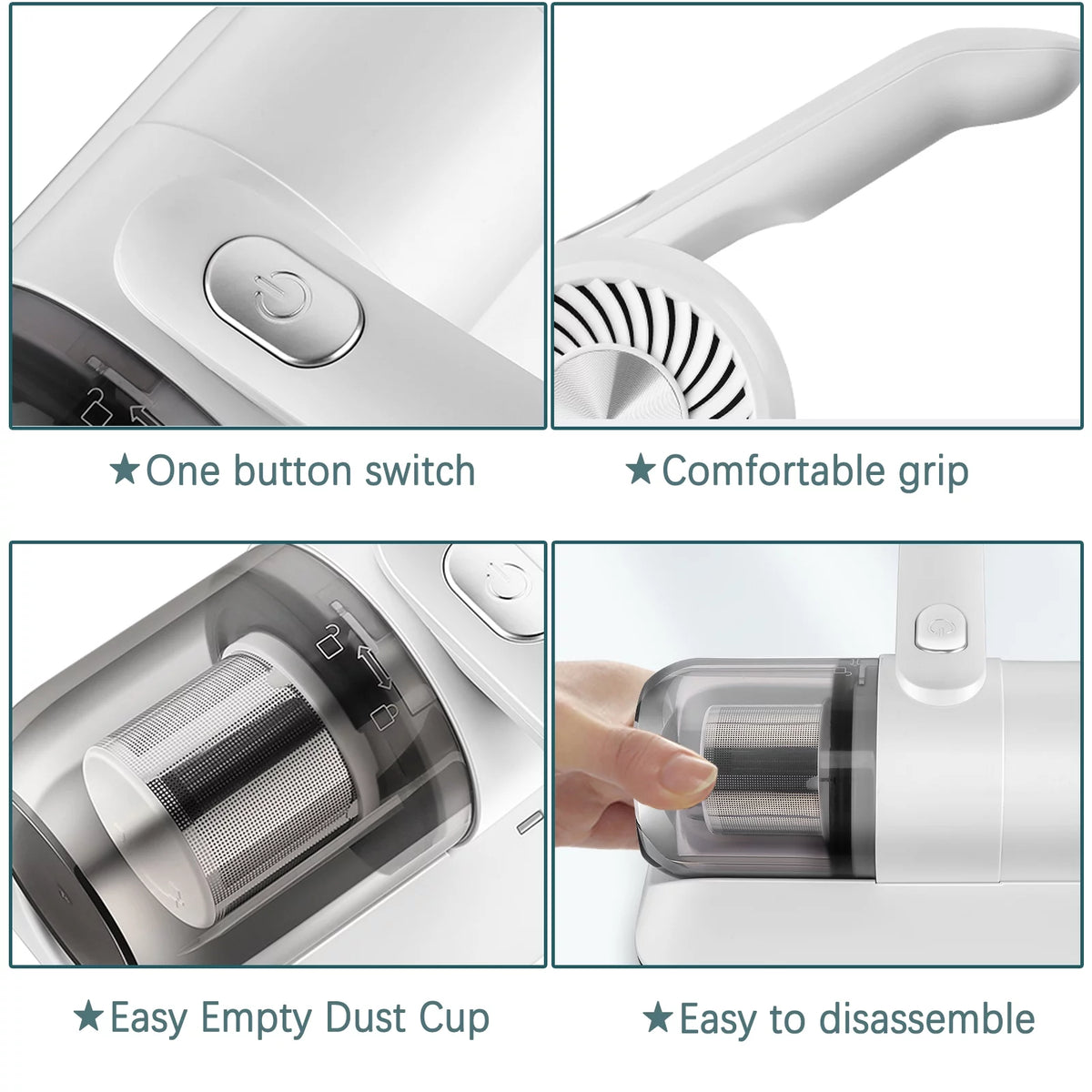 12KPa Handheld UV Bed Vacuum Cleaner R610