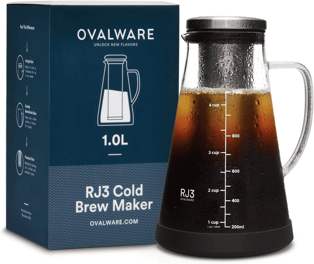 Airtight Cold Brew Iced Coffee Maker & Tea Infuser with Spout S229