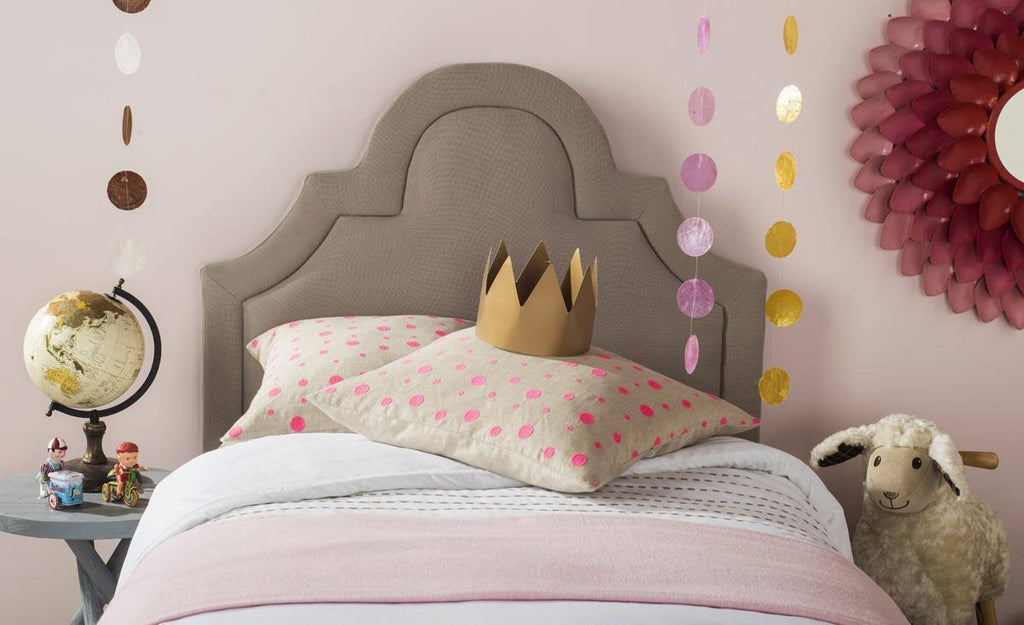 Arched Headboard Taupe King I49712