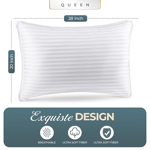 King Size White Set of 2 Bed Pillows H434809