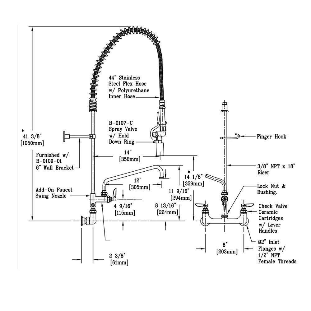 Brass Pre-Rinse Unit E4811