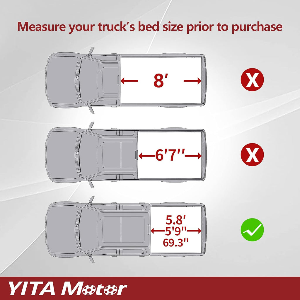 Soft Tri-Fold Truck Bed Tonneau Cover Y46049