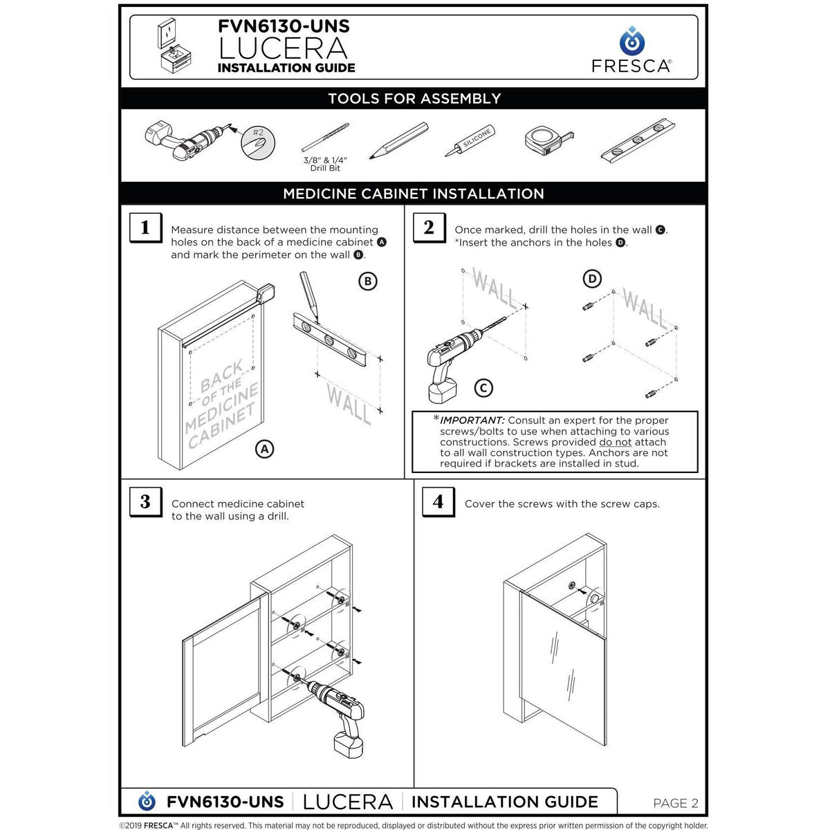 Espresso Wall Hung Undermount Bathroom Cabinet U721017