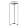 Gray Round Glass Drink Table G83827