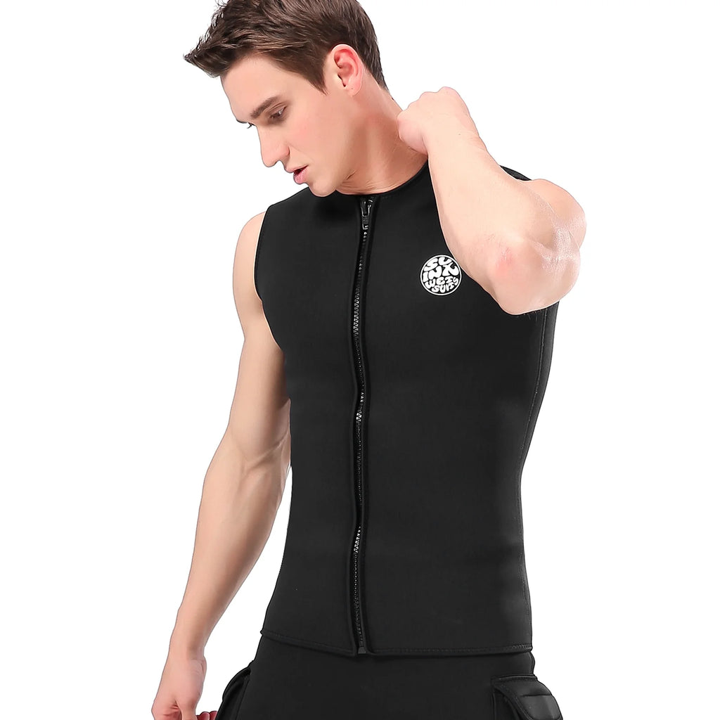 Thermal Sleeveless Neoprene Wetsuit Vest J9319