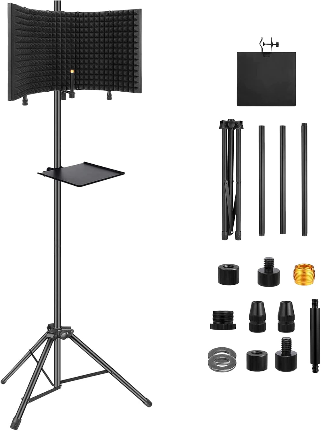 Microphone Isolation Shield with Stand, Pack of 2 Y31286