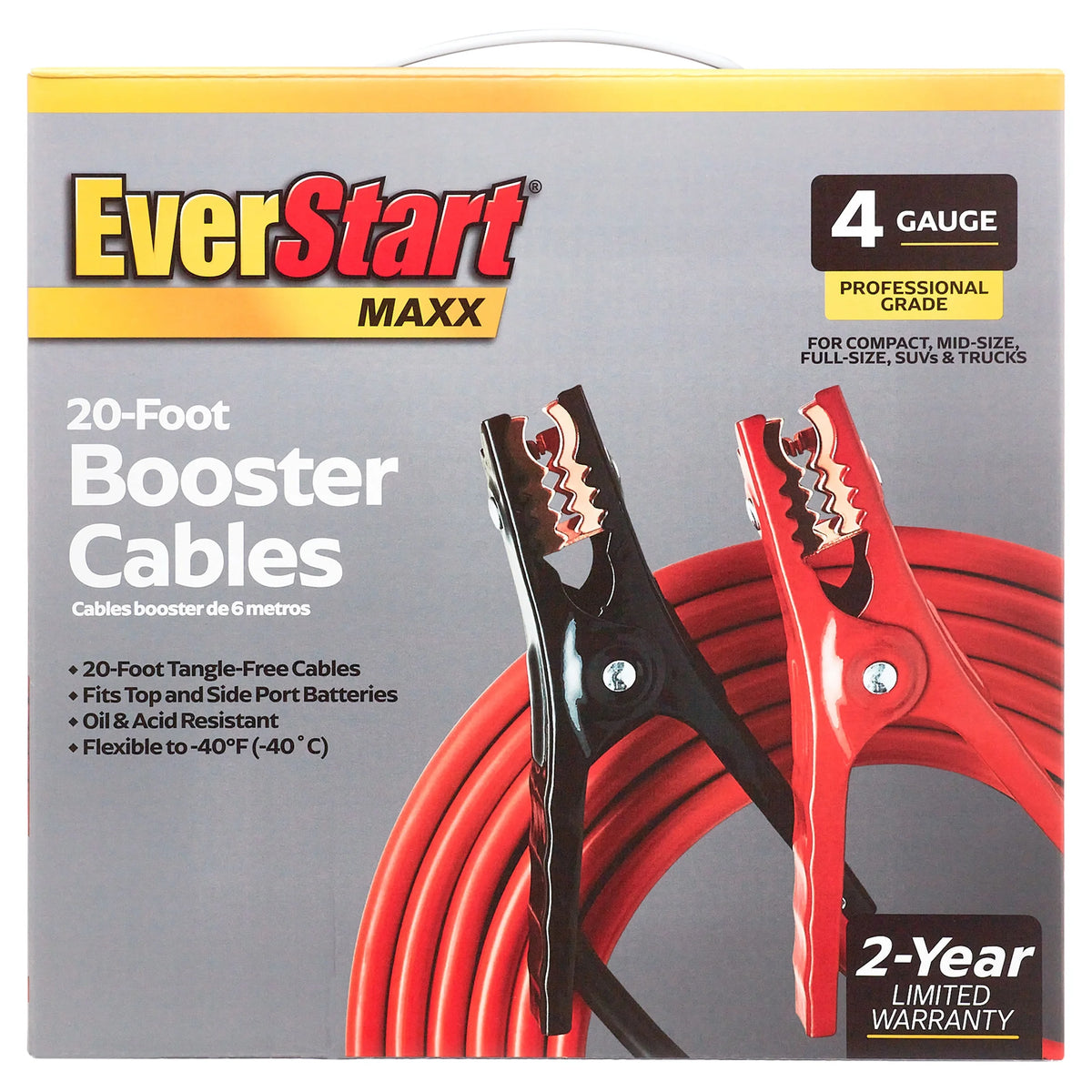 4-Gauge 20-Foot Booster Cables W745279